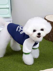 PETSIN Gilet et capuche en peluche veloutée pour animaux de compagnie pour l'automne/l'hiver - Pull doux et chaud avec boucle de traction pour chiens, chats et petits animaux, à porter à l'intérieur/à l'extérieur - Multicolore - Voir 11