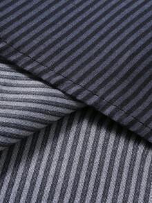 Manfinity Mode Men's Casual/Office Commute Striped Print Patchwork Pocket Long Sleeve Shirt, Spring/Autumn - Multicolor - View 7