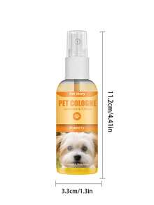 1pc/2pcs Parfum Hewan Peliharaan Bebas Alkohol, Kualitas Ekspor, Kemasan Bahasa Inggris, Cologne Hewan Peliharaan, Semprotan Penghilang Bau Universal untuk Kucing dan Anjing. - 50ml - View 2