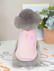 PETSIN Autumn/Winter Plush Velvet Pet Vest & Hoodie – Soft Warm Sweater With Traction Buckle For Dogs, Cats & Small Animals, Indoor/Outdoor Wear - Multicolor - View 11