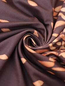 Brillora Đầm dài không tay cổ chữ V khoét lỗ dành cho nữ - màu nâu - Xem 8