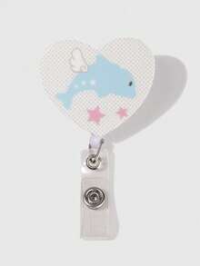 ROMWE Kawaii 1662275 动画徽章夹 亚克力徽章扣，爱心伸缩式 ID 扣 1 - 彩色 - 查看 8