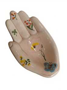 Joivida Keramik-Handteller, Mini-Schmuckschale, Aschenbecher, Geschenk für Frauen, Geschenk für beste Freundin, Boho-Wohndekoration, Hochzeitsgeschenk, einzigartiges Kunstwerk - Verschiedenfarbig - Übersicht 5