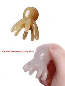 章鱼头部按摩器，手持式头部按摩工具，放松和提神头部，一款特殊的头部抓挠和按摩工具，带有爪子，可疏通和按摩头部，易于清洁和携带，放松身心，是馈赠佳品（颜色和款式随机）。 - 彩色 - 查看 14