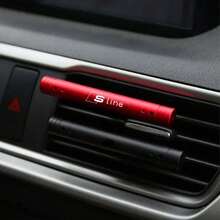 1个汽车出风口香水夹，持久留香棒，适用于奥迪Sline RS S1 A3 Q5 B9 B7 C6 A4 B8 8P 8V B6 A5 A6 C7 S5 - 黑色 - 查看 2