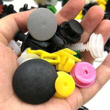 50/100/200/500PCS/Set Universal Plastic Clips For Car Bumper Door, Durable Auto Fastener Set, Mixed Auto Retainer Fastener Rivets Clips Set For Easy Car, Bumper & Door Panel Repair - color mixing - View 5