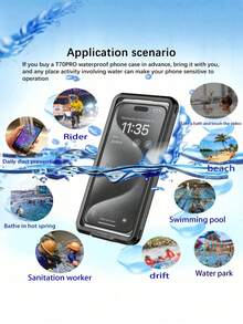Universal 6.9-Inch Wet Diving Mobile Phone Case - Touch Screen With Stand, Counter-Shock/Drop Protection - Suitable For All Smartphones - Perfect Gift For Water Sports Enthusiasts - Multicolor - View 8