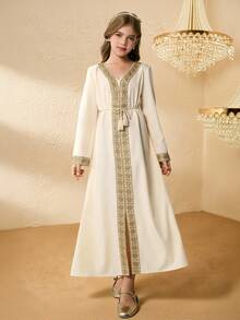 Girls' Long Formal Dress, Elegant Ball Gown