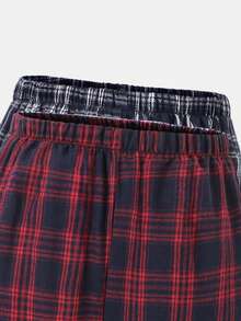 Sparklyn 2件套少女休闲百搭格子宽松裤，适合上学、日常及街头穿着 - 彩色 - 查看 3