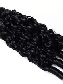 Burmese Curly Bundles Human Hair Spiral End Quick Water Wave Human Hair Bundles Extensions 1pc For Women 12-26 Inch Natural Black - 1B - View 5