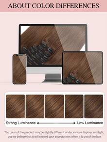 7 CÁI Với 20 Kẹp Tóc Thẳng Kẹp Trong Tóc Nối 100% Tóc Thật Màu 2# Nâu Nhạt 14-22 Inch 115G Kẹp Tóc Nối Vô Hình Sợi Đôi Remy Tóc Người Tự Nhiên Cho Phụ Nữ Bé Gái Sử Dụng Hàng Ngày - S4 - Xem 15