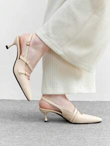 CUCCOO BIZCHIC Women Heeled Sandals - Apricot - View 5