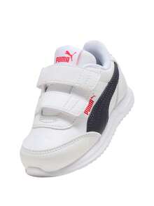 Puma R78 Lightwind SL V Kids Sneaker White / Navy / Red 403711 - White-New Navy-For All Time Red - View 4