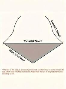 Joivida 1PC Women's Vintage Bohemian Lace Triangle Scarves Soft Black Ruffled Edges Elegant Hippie Style For Christmas Halloween Thanksgiving Easter Valentine's Day Parties Festival Accessories - Multicolor - View 3