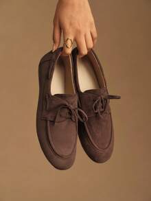 Rosivie Sapatos femininos casuais e versáteis para o dia a dia. - Marrom Chocolate - Ver 2