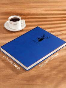 Deer Head Design A4 Large Notebook 100 Sheets 200 Pages Premium Eye Protection Paper Durable Soft Cover Ergonomic Writing Pad For Business University Office Note Taking Journal Planner Study Supplies Stationery Gift - A4 - View 5