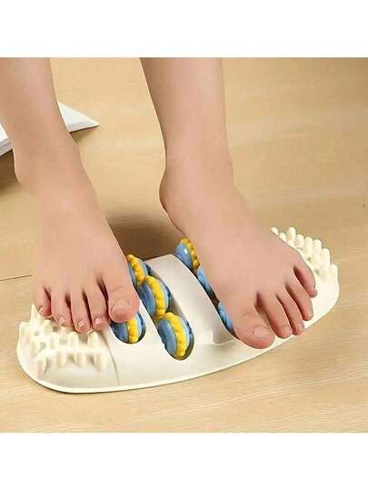 1pc Roller Foot Massager, Promotes Blood Circulation, Eliminates Fatigue, Suitable For Home Leisure, Leg And Foot Relaxation, Decompression And Massage