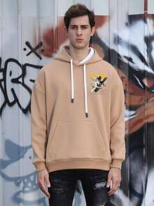 LOGEQI Men Hoodies - Khaki - View 6