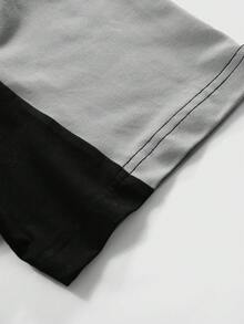 Áo thun ngắn tay cổ tròn phối màu thời trang, mùa hè, PAVTROS, Y2K, Mardi Gras, thời trang đường phố, cổ điển, kỳ nghỉ, "Tôi yêu bạn trai tôi", Ngày Valentine, Áo thun phối màu nhiều màu sắc - Nhiều màu - Xem 6