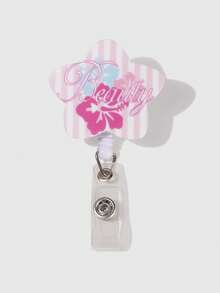 ROMWE Kawaii 1662275 Animation Badge Clip Star Acrylic Badge Buckle, Retractable ID Buckle 1 - Multicolor - View 4
