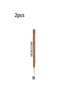 1pc/2pcs DIY Bendable Plant Support Poles, Flexible Moss Poles, Free-Form Climbing Vine Poles, Used To Support Plants, Monster Plants, Climbing Plants, Indoor Plants, Flowers, And Potted Plants With Stakes And Brackets, Spring Decoration - Brown - View 25