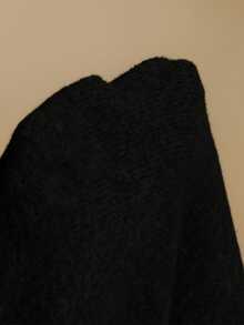 Poéselle Women's Fashionable Casual Crew Neck Long Sleeve Sweater In Fall/Winter - Black - View 8