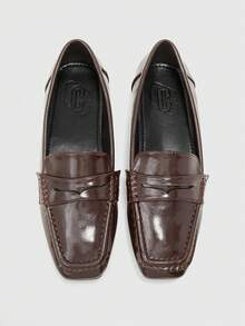 CUCCOO BIZCHIC Women's Casual Versatile Commuting Loafers Flats - Coffee Brown - View 2