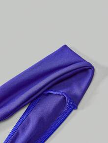 DrisQ 男士纯色舒适性感丁字裤 - 寶藍色 - 查看 5