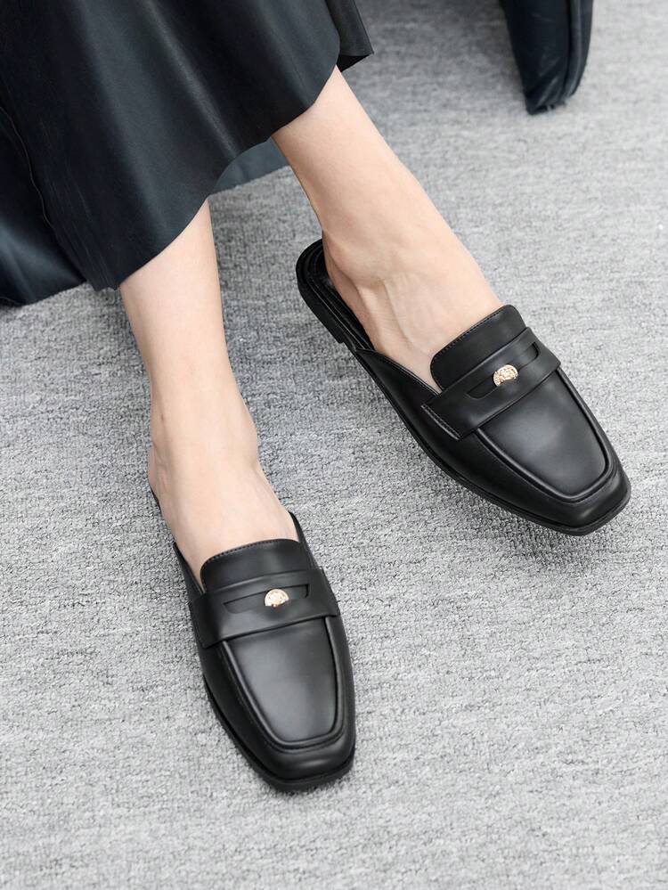 CUCCOO BIZCHIC Women's Casual Slip-On Mules, Comfortable And Versatile For Daily Commute For Christmas