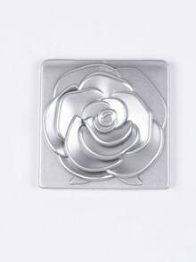 1pc Rose Design Compact Mirror, Elegant Square Travel Makeup Mirror For Women And Girls, Portable Folding Handheld Cosmetic Mirror Gift, For Pocket, Purse Or Handbag Home Decor Back To School Room Decor School Supplies - Multicolor - View 9