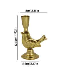 Cirelle European Metal Candle Holders Set, Romantic Table Centerpiece For Wedding & Dining Decor, Vintage Candle Cups For Photography Props, Desktop Atmosphere Decor - Multicolor - View 4