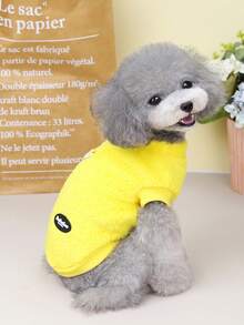 PETSIN Autumn/Winter Plush Velvet Pet Vest & Hoodie – Soft Warm Sweater With Traction Buckle For Dogs, Cats & Small Animals, Indoor/Outdoor Wear - Multicolor - View 7