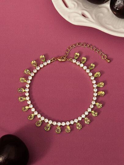 Glisma Women Chain Bracelets,Outfits,Gothic/Goth,Old Money,Beaded,Western Jewelry,Metallic/Texture,Gemstone,Fall/Autumn/Winter,For Mom/Women/Girl/Mother,Premium,Vintage,Cross,Valentine's Day,Gift