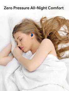 Teckwe 1 Wireless Sleep Earphone In Ear With Ultra Long Battery Life, Digital Display Supporting Music, Dual Sided Stereo, Fingerprint Control, Voice Suitable For Both Boys And Girls, Cool Breathing Light With Three Color Options 150mAh - Multicolor - View 3