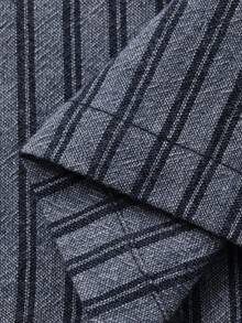 DAZY Young Boy Drawstring Waist Striped Casual Versatile Wide Leg Pants For Daily Wear