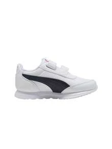 Puma R78 Lightwind V PS Kids Sneaker White / Black 403710 - White Black - View 1