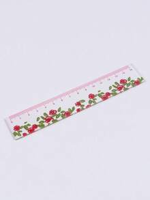 1 件/4 件，植物透明尺，花尺，亚克力尺 5.91 英寸学校尺，带厘米，适合学校和办公室需求！