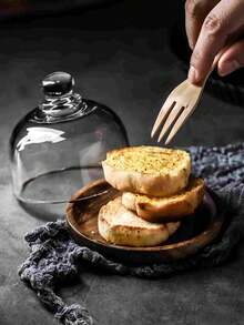 Cirelle 带盖玻璃甜点罩 - 现代带盖盛放碗，适用于坚果、水果和小吃，斋月和开斋节盛放托盘 - 彩色 - 查看 7