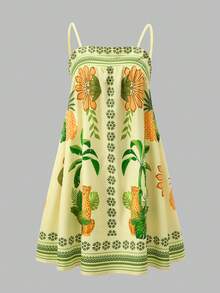 Swim Oasis Women's Tropical Print Coverup Dress, Suitable For Beach Vacation - Multicolor - View 1