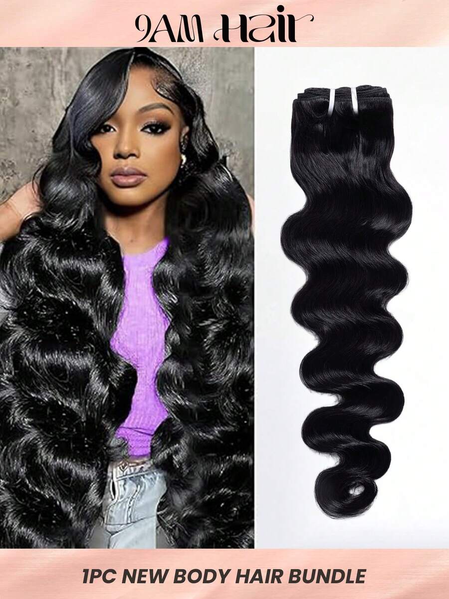 New Body Wave Bundles Human Hair Brazilian Virgin Hair Bundles 1pc For Women 12-26 Inch Natural Black