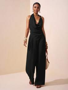 Veslaya 2025春夏新款音乐节、复活节、圣帕特里克节、西部风情、游牧风、生日派对、毕业典礼、大学风、学生装、日常穿着、休闲装、度假、邮轮旅行、海滩、日光浴 - 黑色 - 查看 1