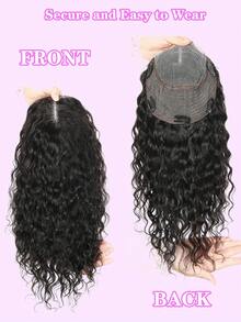 ZERO-NET Natural Black Topper Hair Lace Human Hair Toppers For Women Clip In Hair Extensions Daily Use - Natural Black - View 3