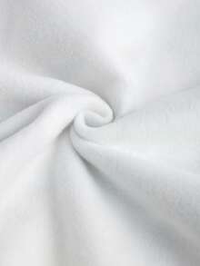 EMERY ROSE Leaf 67 印花连帽女式卫衣，适合秋冬季穿着 - 白色 - 查看 4