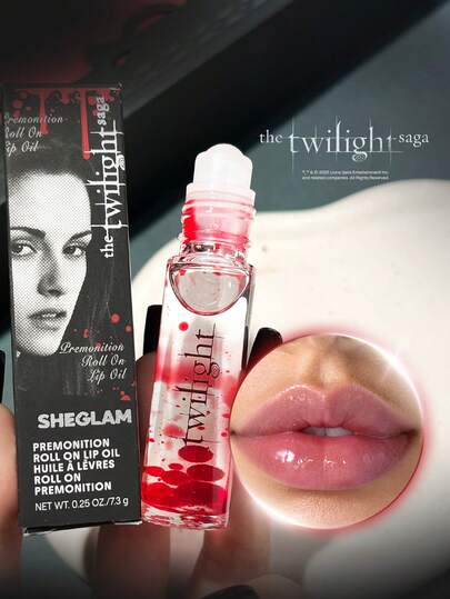 The Twilight Saga X SHEGLAM Premonition Roll On Lip Oil Lip Combo Brand Beauty Makeup Face Paint Cosmetic For Women Girls Perfect For Winter Ideal For Y2K Fancy Fashion Suitable For Birthday Gift Party Ready Best Color