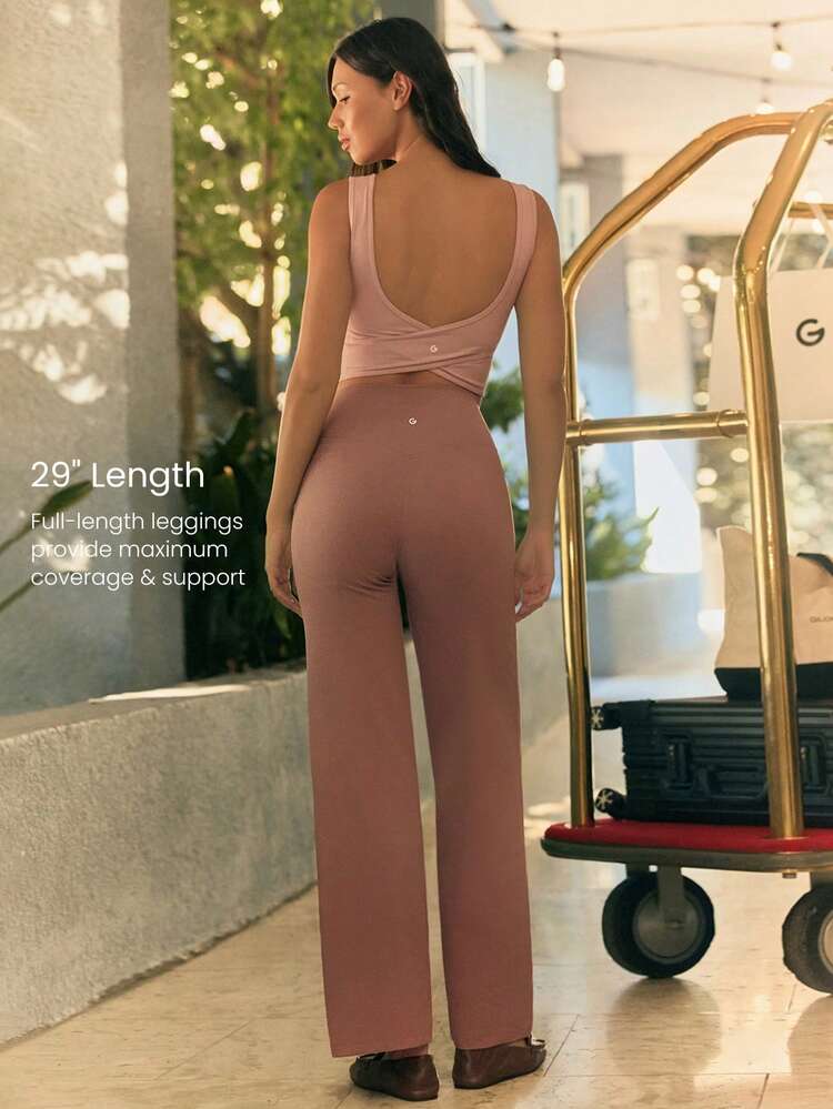 29" FeatherFit™ Ease Into It Wide Leg Ultra High-Waist Leggings With Pocket  Spring Summer