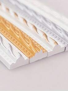 1m Tira decorativa autoadhesiva de PVC suave para decoración de techos, pisos y juntas de paredes, moldura 3D - Multicolor - Ver 5