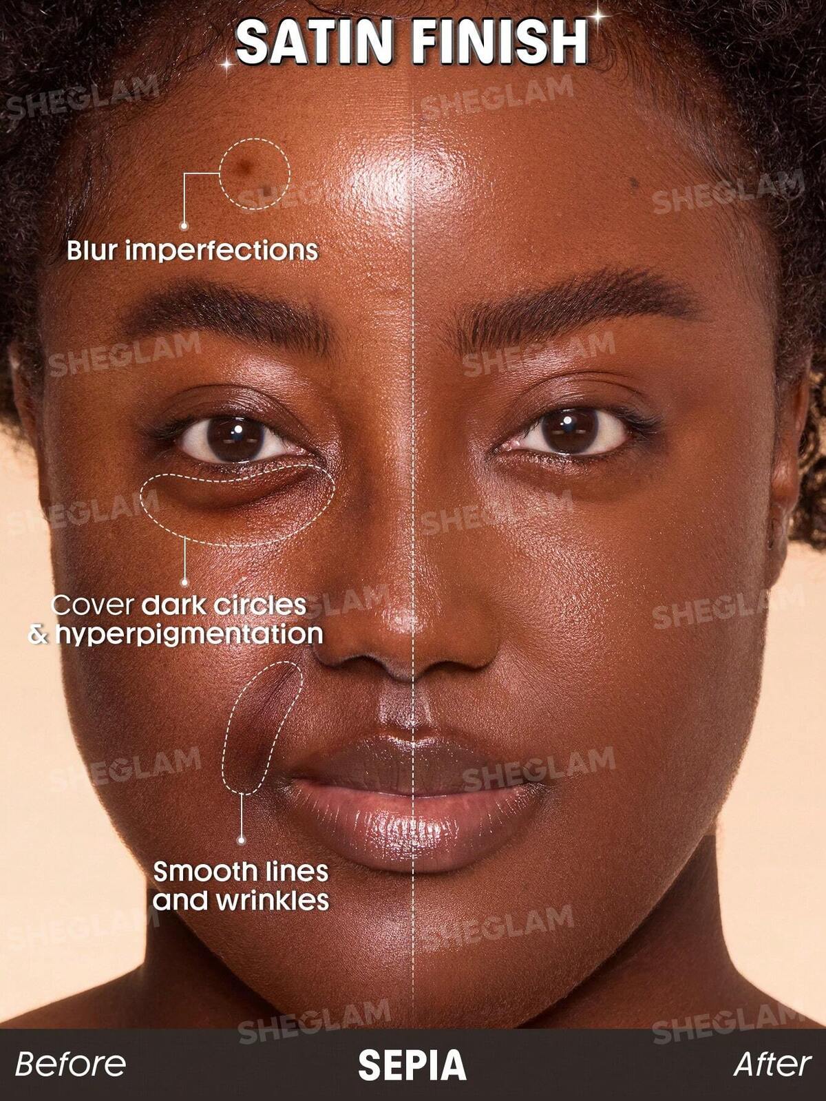 Skin Sync Satin Foundation-Sepia