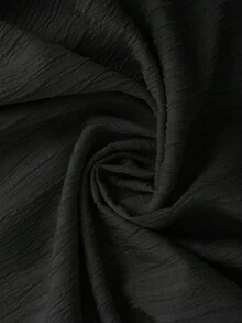 SHEIN LUNE 3pcs Women Casual Vacation Cardigan, Tube Top And Shorts Set - Black - View 4