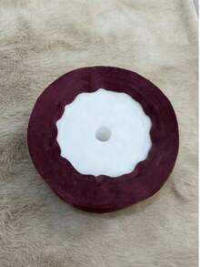 1Roll 25Yard/Lot Solid Color Satin Ribbon Fabric Silk Embellish Ribbon Perfect For Crafts, Hair Bows Gift Wrapping For Each Festival (083 Wine Red Color) - Burgundy - View 3
