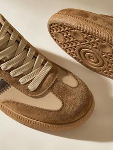 CUCCOO EASI Women's Fashionable Versatile Casual Flat Shoes - Khaki - View 9